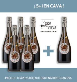 PROMO 5+1 PAGO DE THARSYS ROSADO BRUT NATURE GRAN RVA